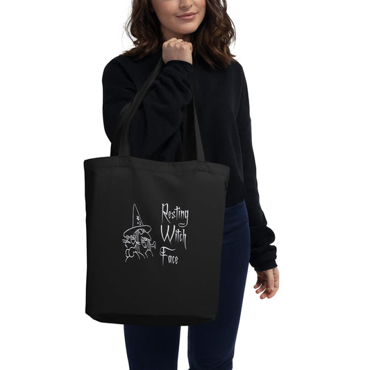 Resting Witch Face Eco Tote Bag - Lizard Vigilante