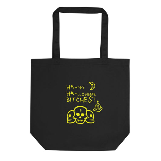 HA-ppy HA-lloween Bitches Halloween Eco Tote Bag - Lizard Vigilante