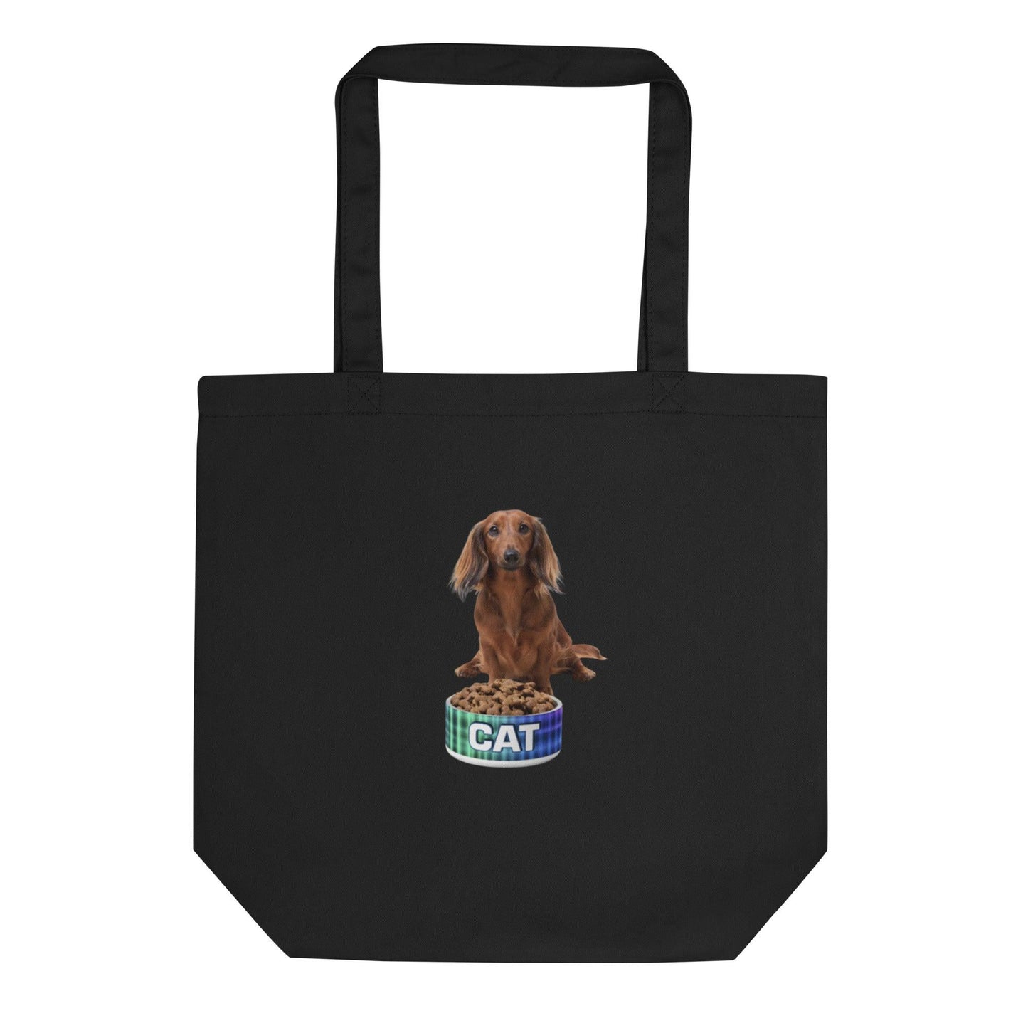 Dog With A Cat Bowl! Eco Tote Bag - Lizard Vigilante