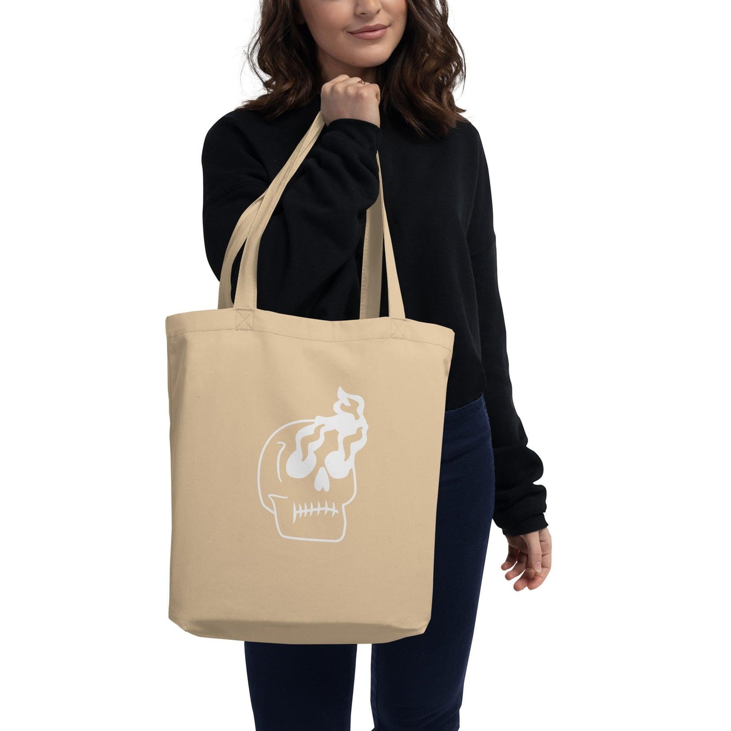 Smoke Skulled Eco Tote Bag - Lizard Vigilante