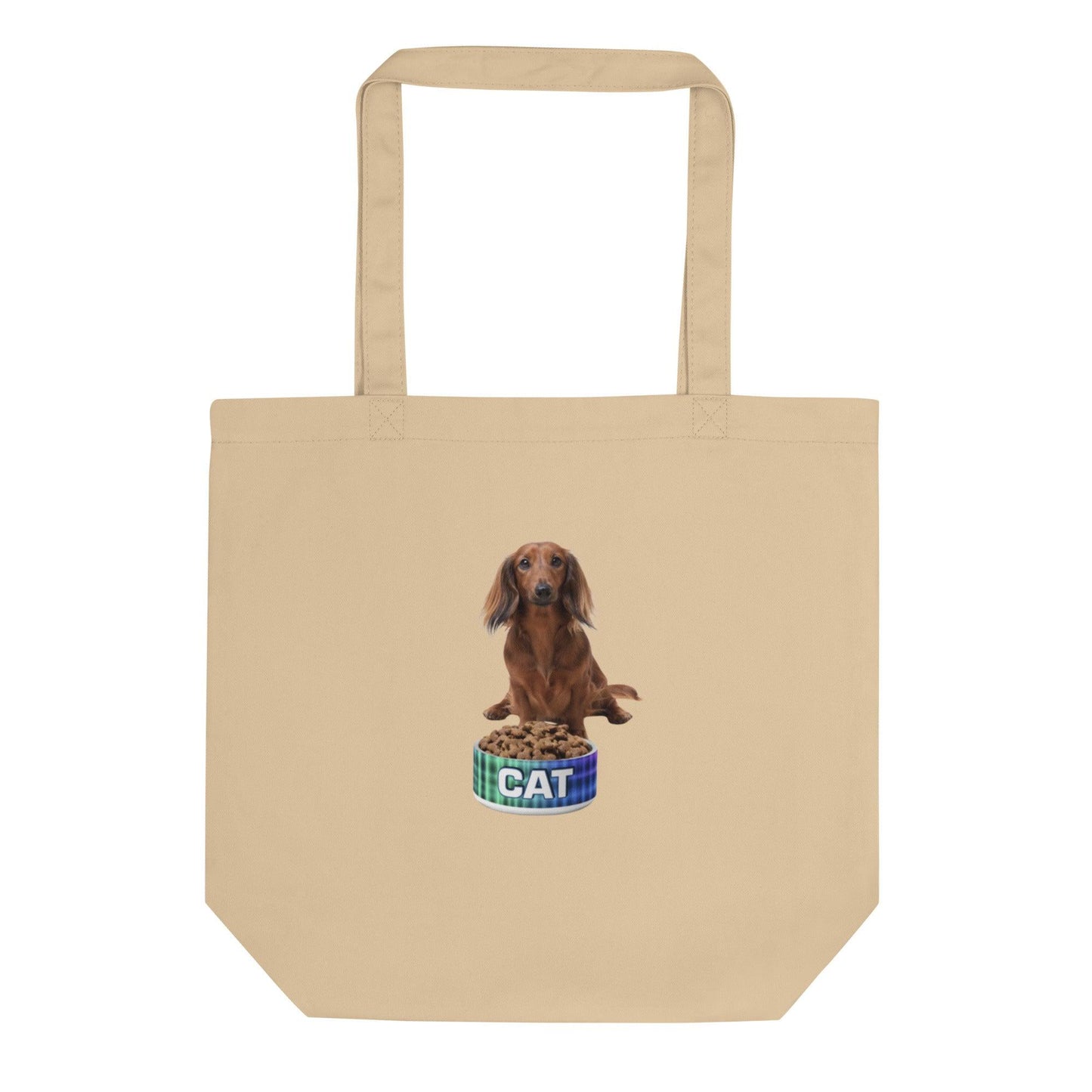 Dog With A Cat Bowl! Eco Tote Bag - Lizard Vigilante