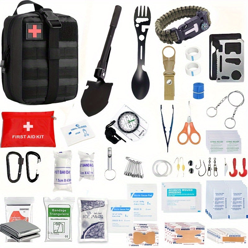 Emergency Survival Kits And First Aid Kit, Camping Tactical Gear, Survival Gear And Equipment For Earthquake For Camping Adventures, Gifts For Men Dad Husband - Premium  from Lizard Vigilante - Just $23.99! Shop now at Lizard Vigilante