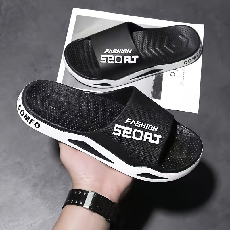 Men’s Sport Slides: Casual Non-Slip Odor-Resistant Slippers for Indoor and Outdoor - Premium slides from dsers - Just $22.88! Shop now at Lizard Vigilante