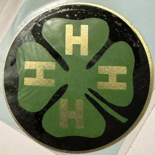 Embla Crest Rare Vintage 1960s 4H Decal Sticker Collectible