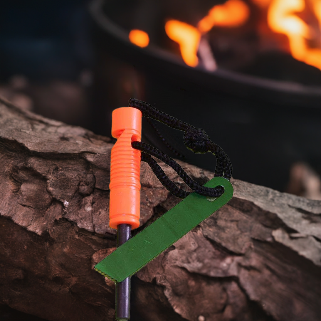 Flint Starter | All-Weather Emergency Ferro Rod Fire Starter with Striker
