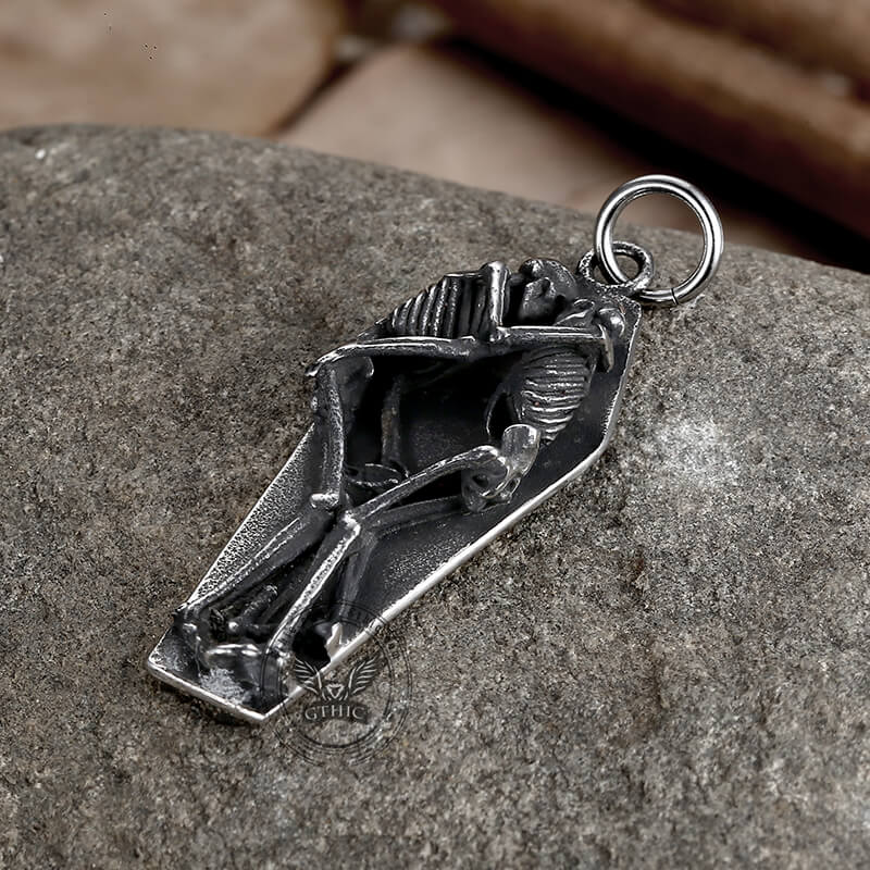 Eternal Lovers Stainless Steel Skull Pendant
