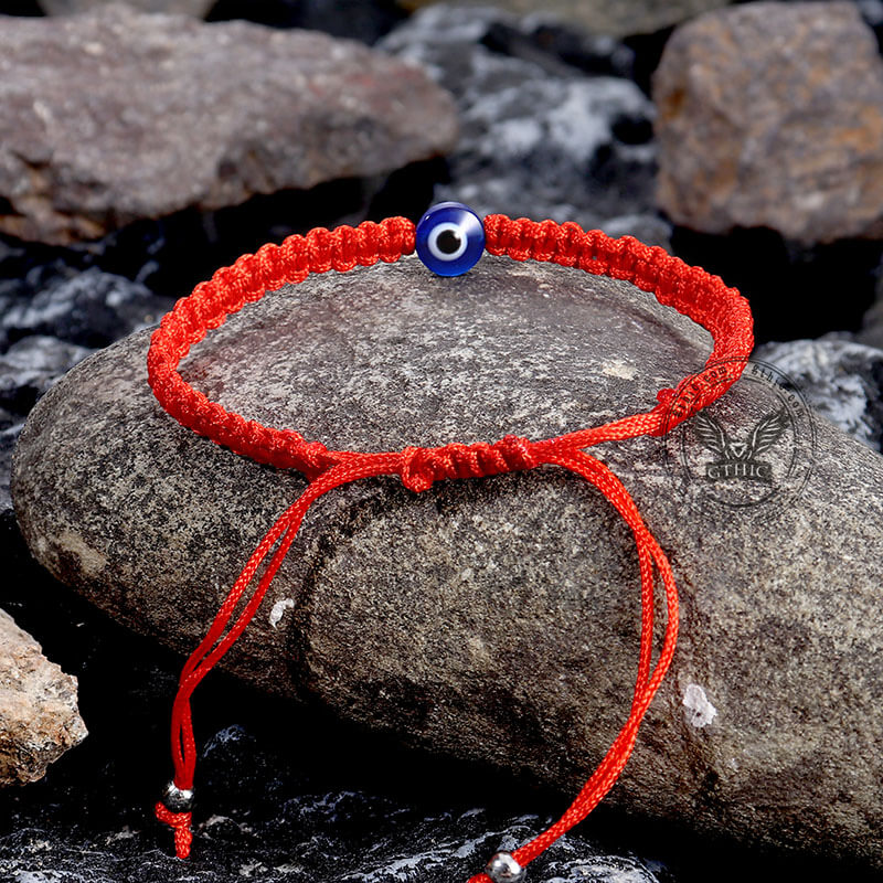Evil Eye Braided Adjustable Bracelet