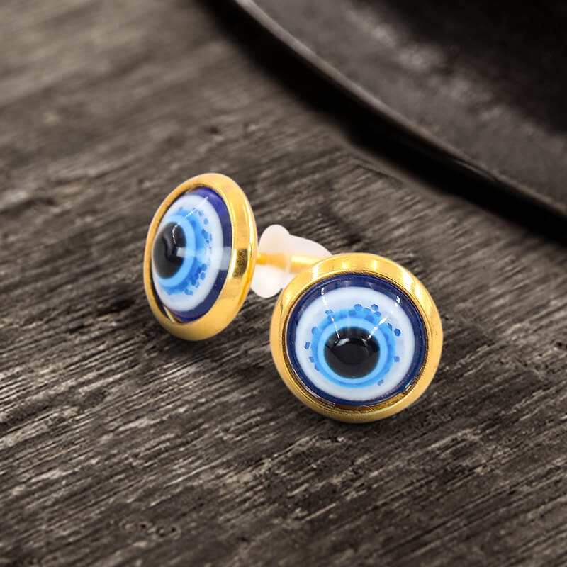 Evil Eye Stainless Steel Earrings