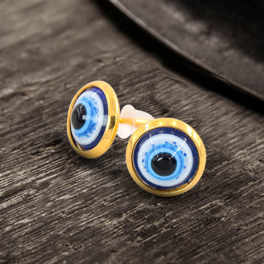 Evil Eye Stainless Steel Earrings