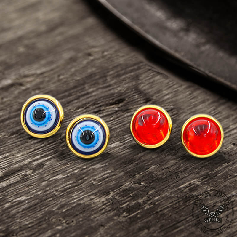 Evil Eye Stainless Steel Earrings