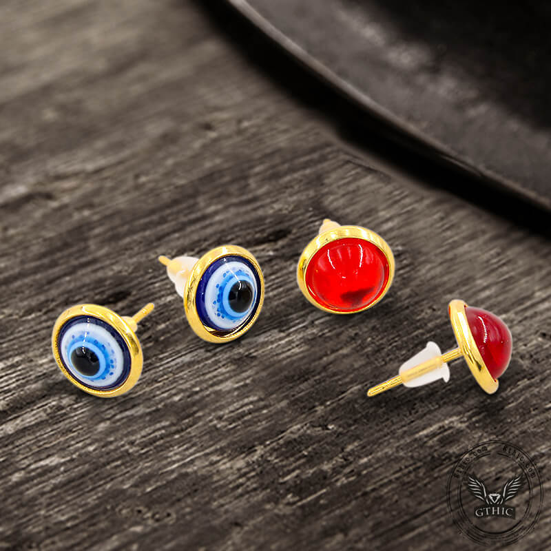 Evil Eye Stainless Steel Earrings
