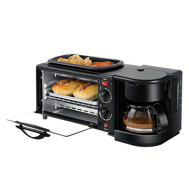 Nostalgia 3-in-1 Breakfast Station - Includes Coffee Maker, Non-Stick Griddle, And 4-Slice Toaster Oven - Versatile Breakfast Maker With Timer - Premium  from Lizard Vigilante - Just $109.99! Shop now at Lizard Vigilante