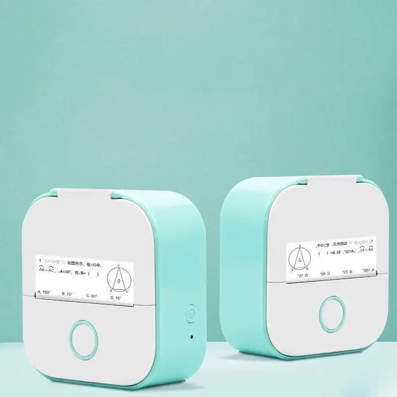 Portable Mini Printer for Students and Hobbyists, Bluetooth Thermal Label Printer