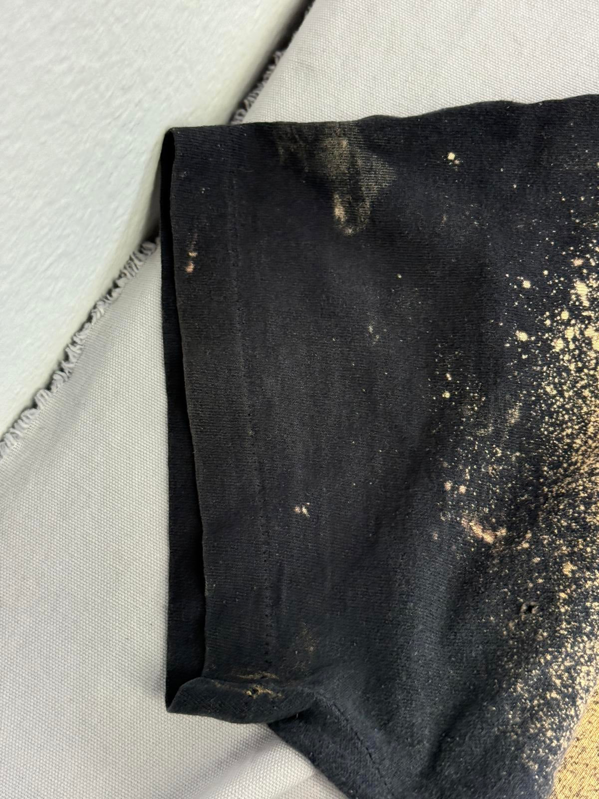 Vintage 80s Biker Skull Tshirt Born Bad to Tha Bone Thrashed