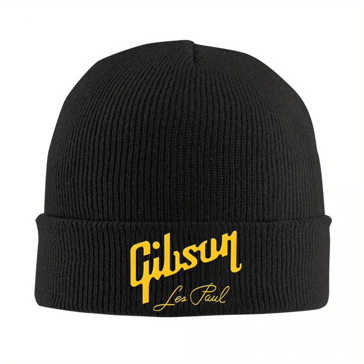 Gibson Les Paul Winter Jam Beanie – Unisex Stretch Knit Ski Cap with Thick Stitches for Rock Legends - Premium unisex beanie from Lizard Vigilante - Just $21.08! Shop now at Lizard Vigilante