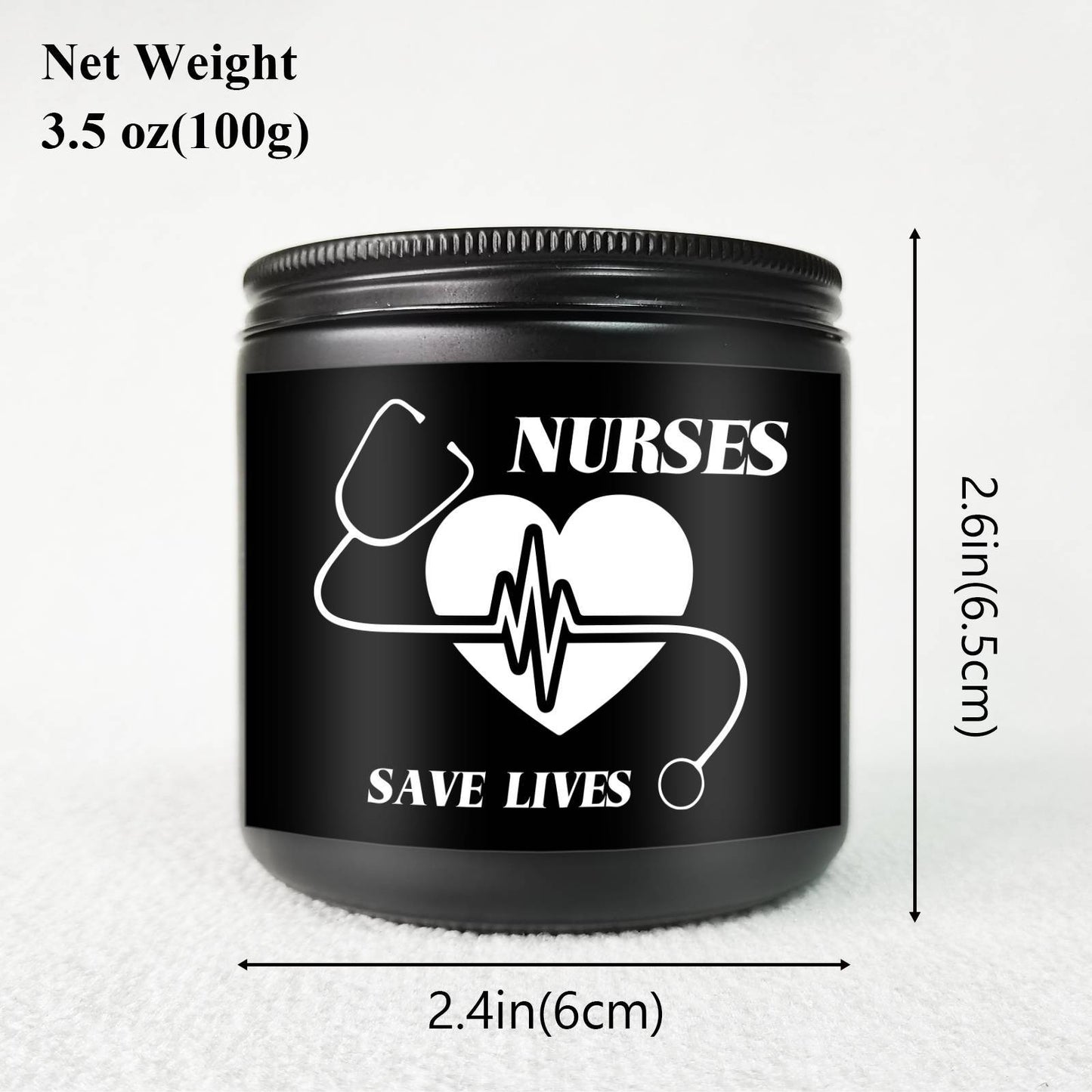 Lavender Scented Candle 5.3oz - Perfect Nursing Appreciation Gift for Men & Women, Ideal for Nurse Practitioners, Paramedics, Students - Unique Present for Birthdays, Thanksgiving, Graduation