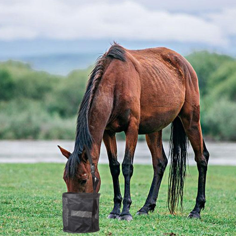 Horse Feed Feeding Bag Adjustable Size