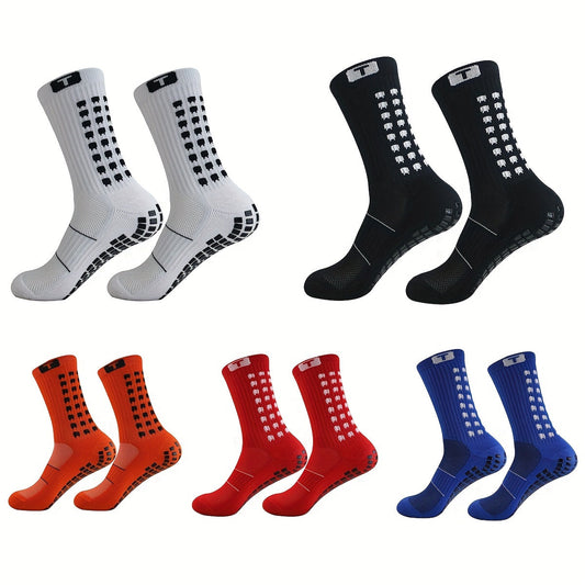 1pair Non-slip Sports Socks Football Socks Running Basketball Socks