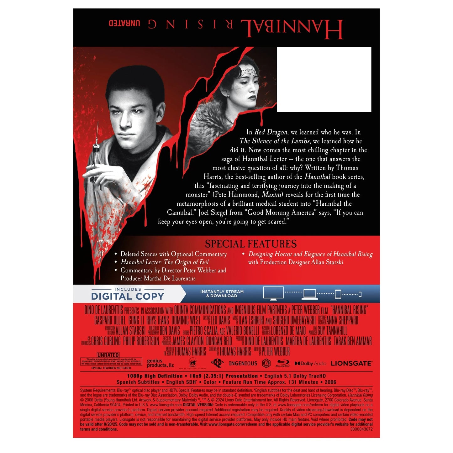 Hannibal Rising - Limited Edition Steelbook (Blu-ray + Digital)