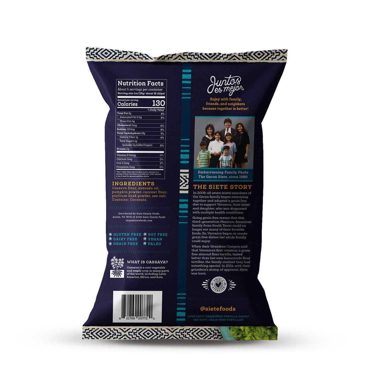 SIETE DIP TORTILLA CHIPS ( 12 X 5 OZ   )