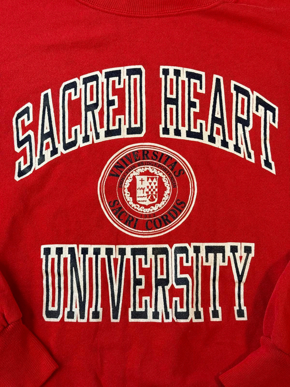Vintage Sacred Heart University Crewneck Sweatshirt 1980s XL