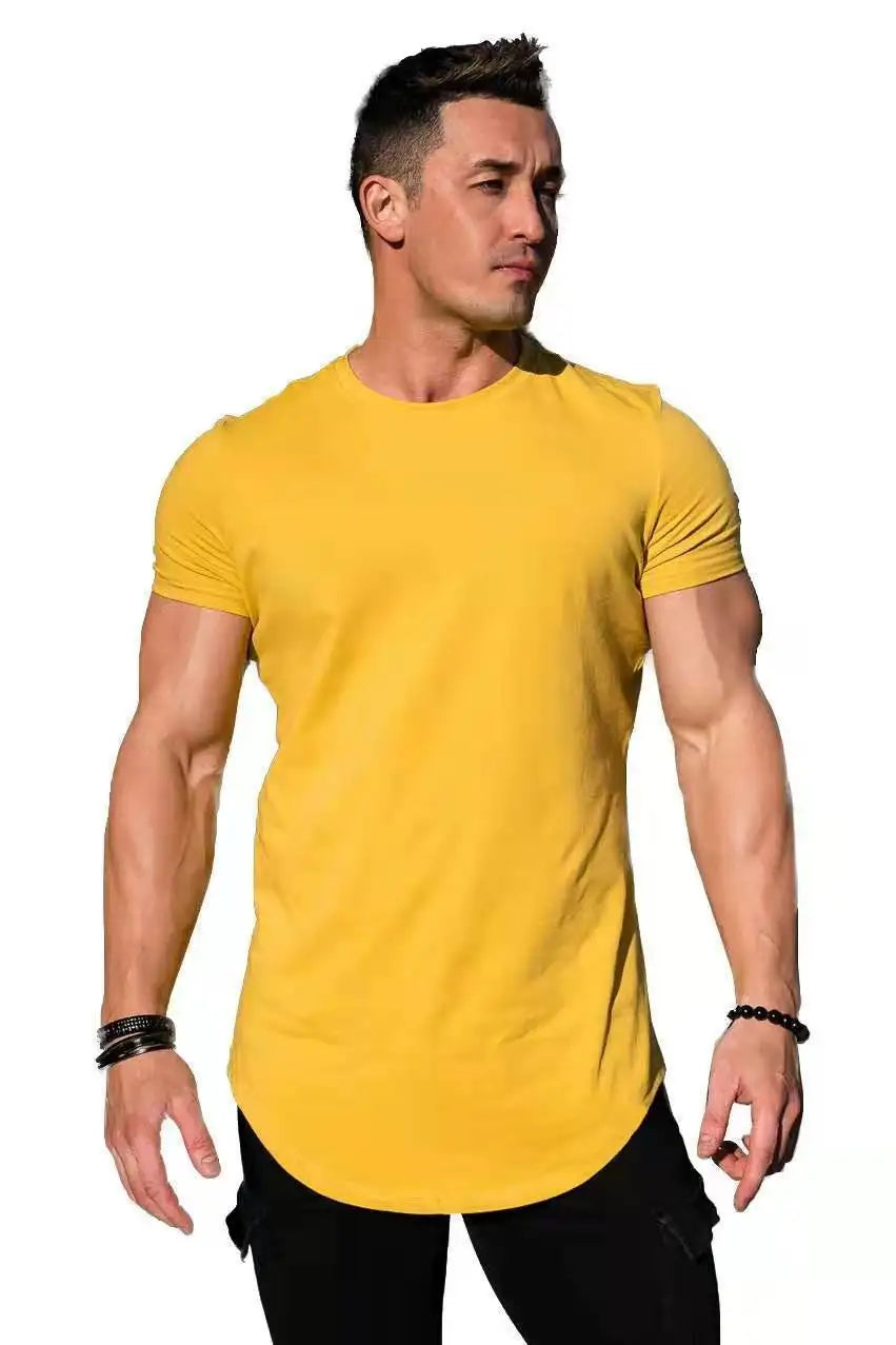 Men's Casual Short-sleeved Sports Fitness T-shirt