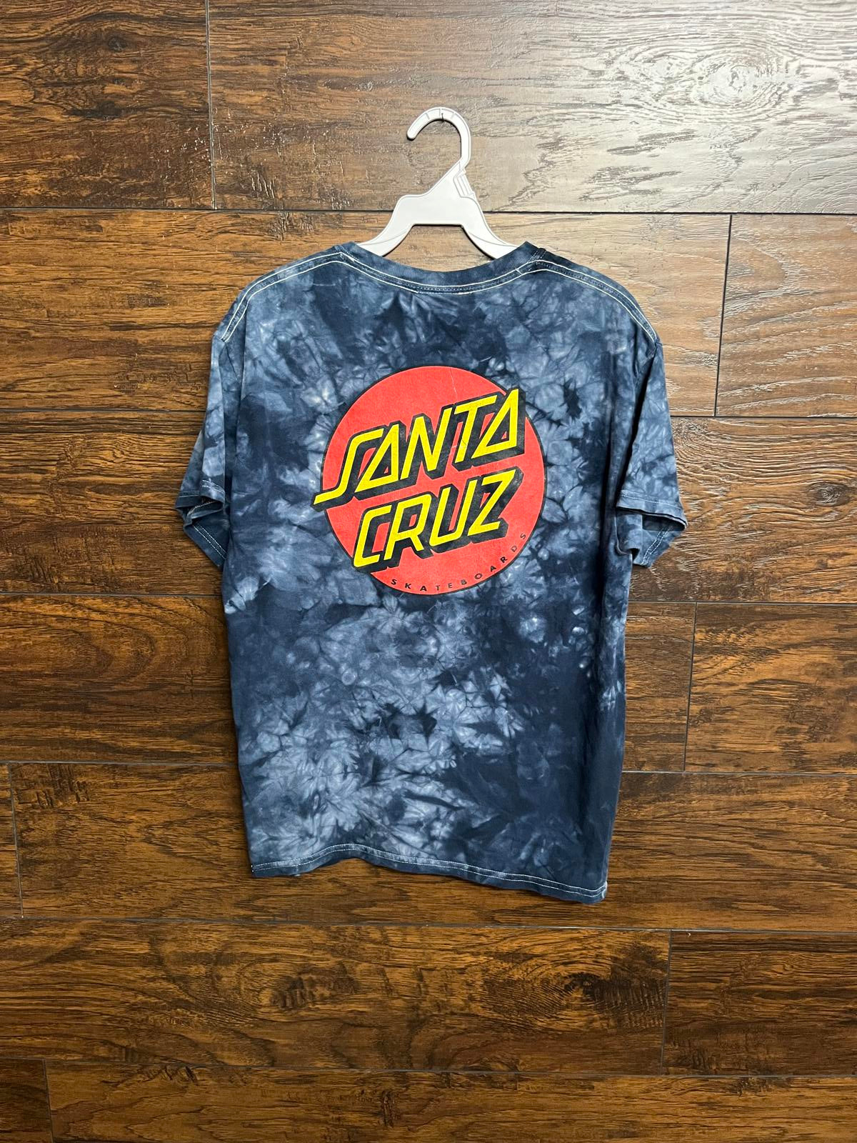 Faded Santa Cruz Dot Tie Dye T-shirt - Skate Tee -M