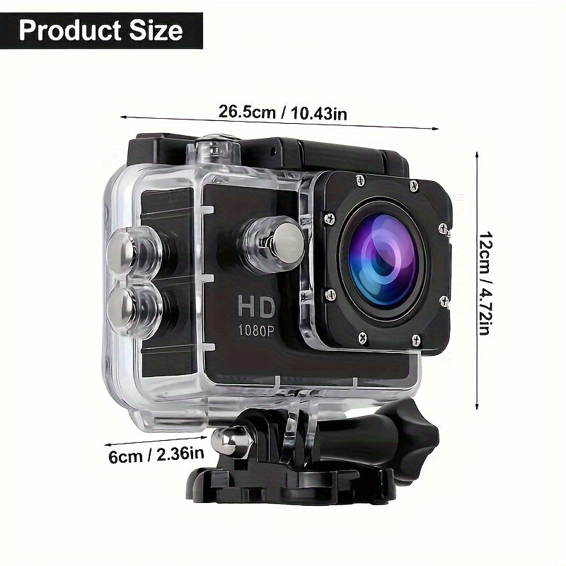 32GB 1080P 5MP Wide Angle HD Sport Action Camera – Perfect for Beginners with 2-Inch LCD Screen - Premium camera from Lizard Vigilante - Just $33.88! Shop now at Lizard Vigilante