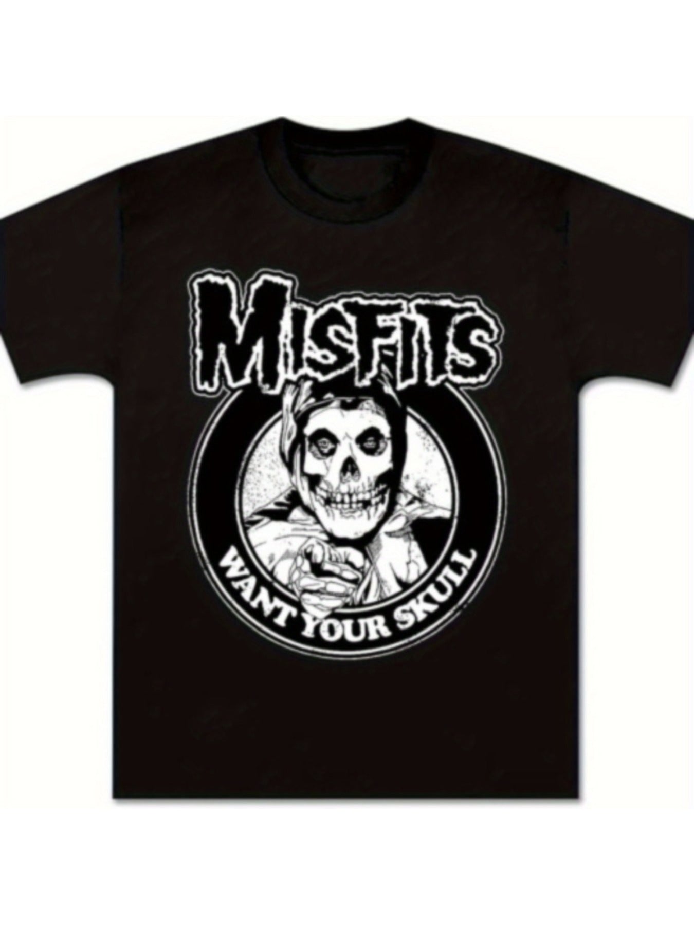 Misfits Shirt Rock Vintage for Youth Want Your Skull Graphic Printing Short Sleeve 80s Concert Classic Adult T-Shirt Black - Premium  from Lizard Vigilante - Just $21.99! Shop now at Lizard Vigilante