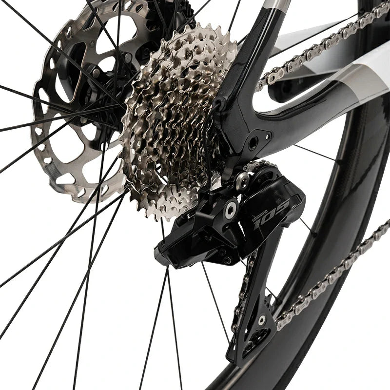 PGZ - Carbon Fiber Road Bike –  Black and White