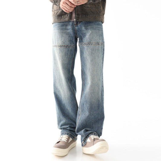 American High Street Vintage Jeans Men's Autumn