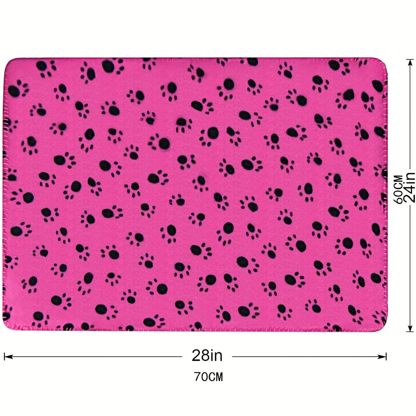 6-Pack of Warm Paw Print Dog Blanket Bed Covers to Keep Your Furry Pets Cozy!