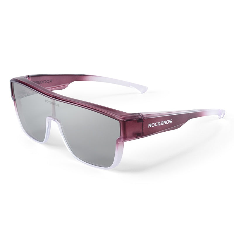 ROCKBROS Polarized Fit Over Glasses UV400 Sunglasses Wrap Around for Men Women
