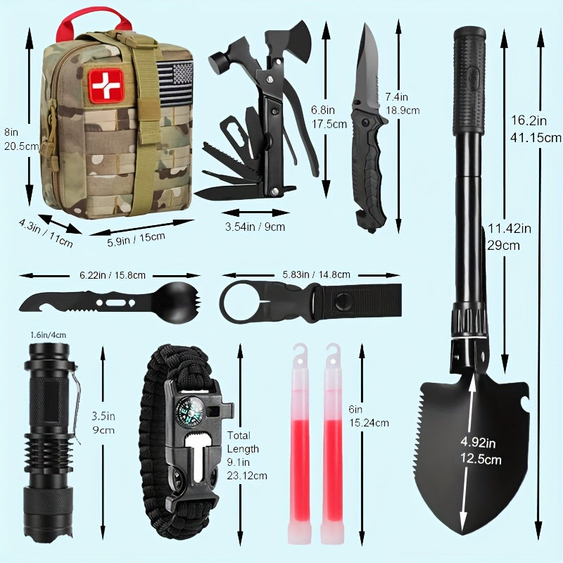 Ultimate 152-in-1 Survival Tool Kit | Emergency Gear for Outdoor Adventures - Premium first aid kit from Lizard Vigilante - Just $88.88! Shop now at Lizard Vigilante