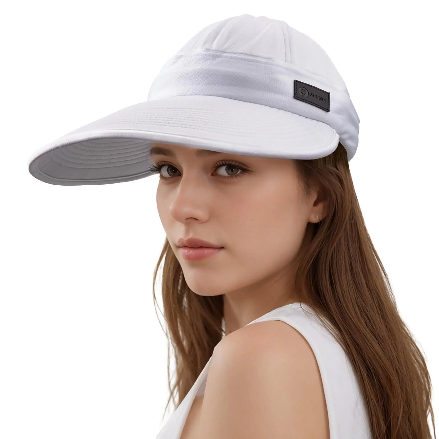 Sukeen Cooling Visor Cap For Women&Men, 2 In 1 Zip-Off Sun Hat With UV Protection For Outdoor Sports Golf Travel Tennis Beach