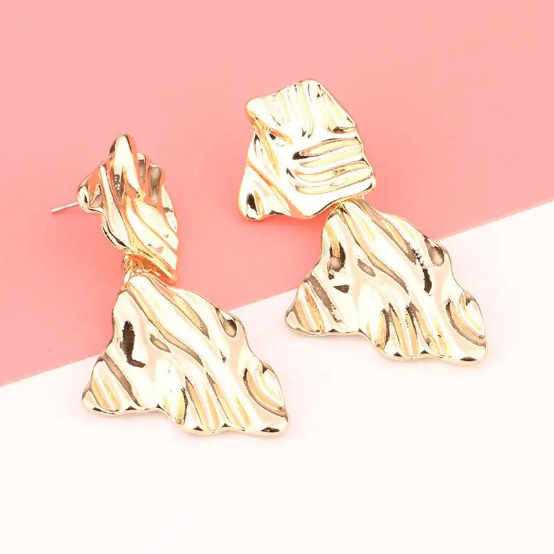 European And American Fashion Exaggerated Irregular Earrings Simple Geometric Female Vintage Earrings