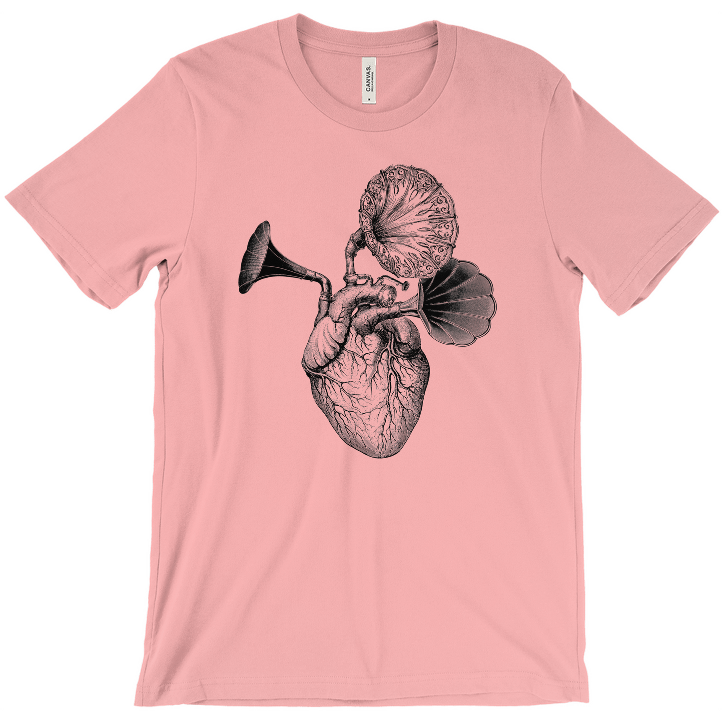 Music Comes from the Heart - Steampunk Anatomy Tee