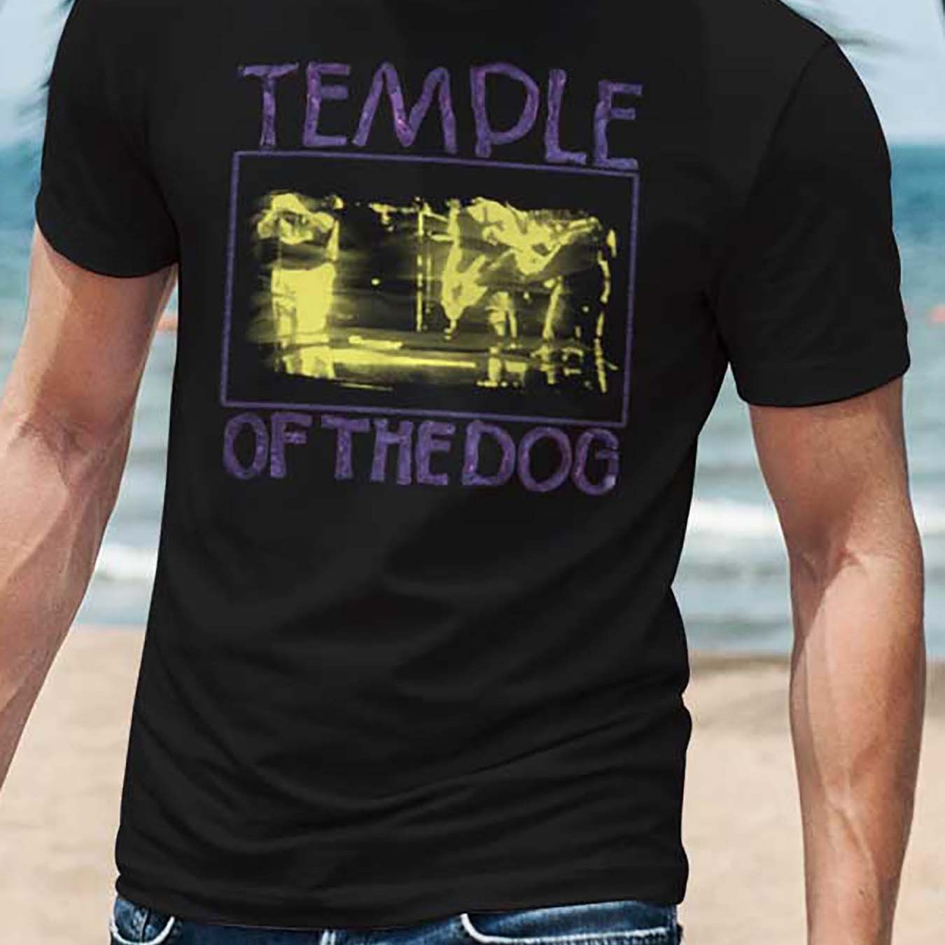 RK90S-BK Temple of the Dog - Temple of the Dog 1991 262443 funny Men’s Short Sleeve Graphic T-shirt Collection black TZ - Premium  from Lizard Vigilante - Just $24.99! Shop now at Lizard Vigilante