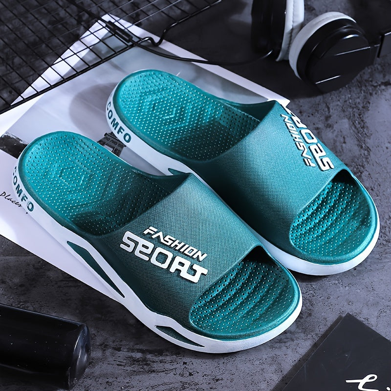 Men’s Sport Slides: Casual Non-Slip Odor-Resistant Slippers for Indoor and Outdoor - Premium slides from dsers - Just $22.88! Shop now at Lizard Vigilante