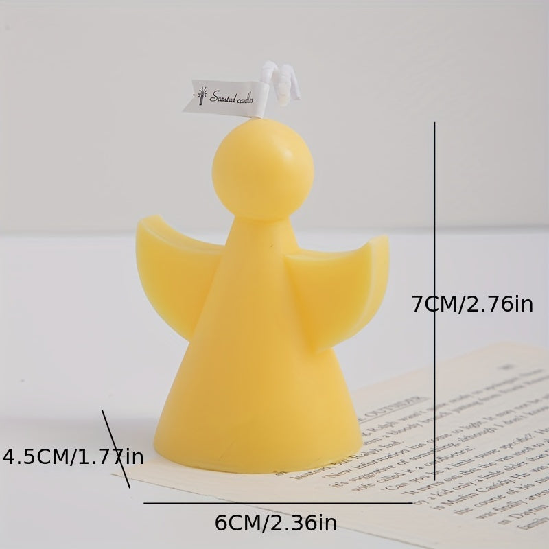 7pcs Angel Scented Candle Set - Perfect Christmas Gift, Elegant Home Decor with Ribbon Accents