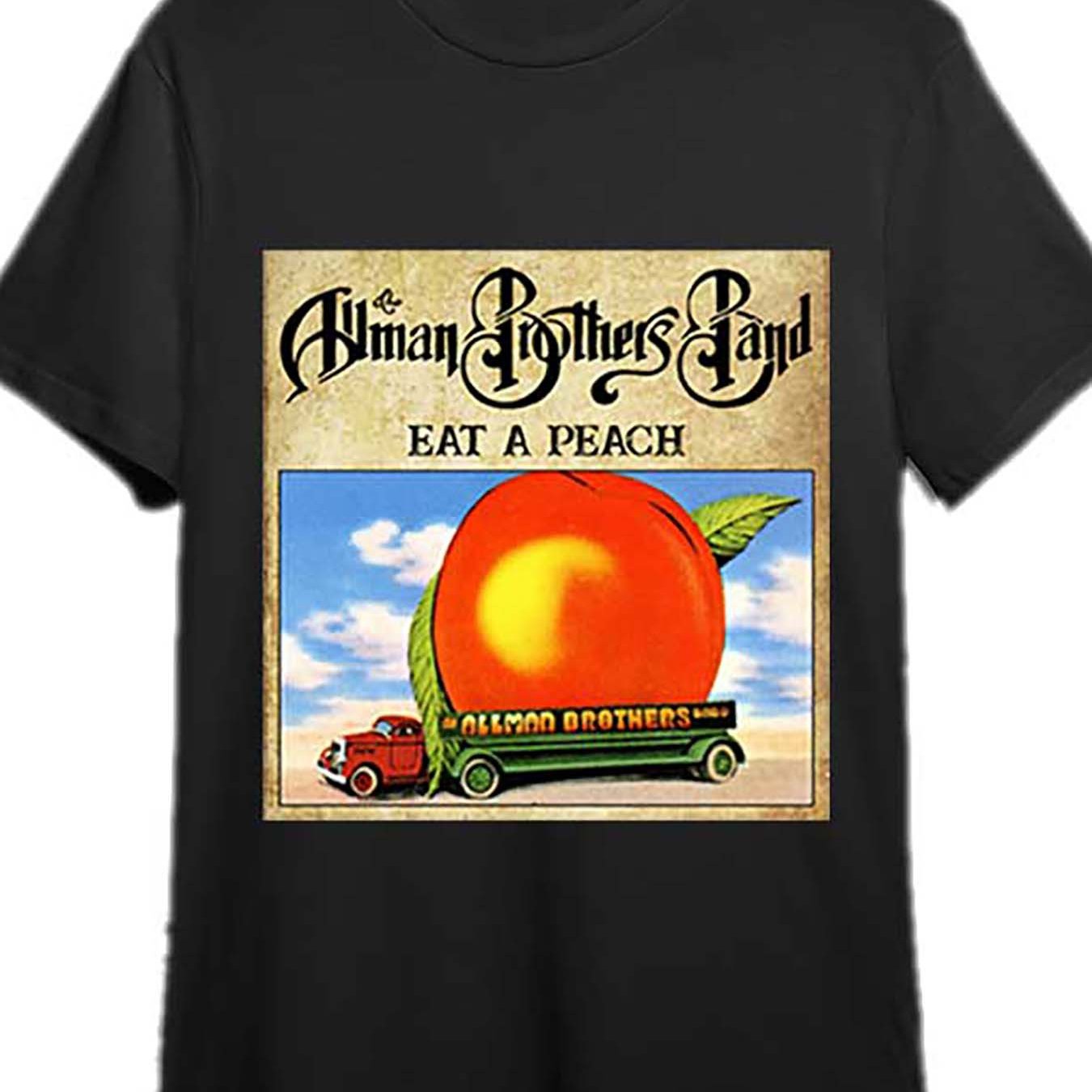 Eat a Peach Album T-Shirt - Classic 1972 Allman Brothers Graphic Tee - Premium T-shirt from Lizard Vigilante - Just $23.88! Shop now at Lizard Vigilante