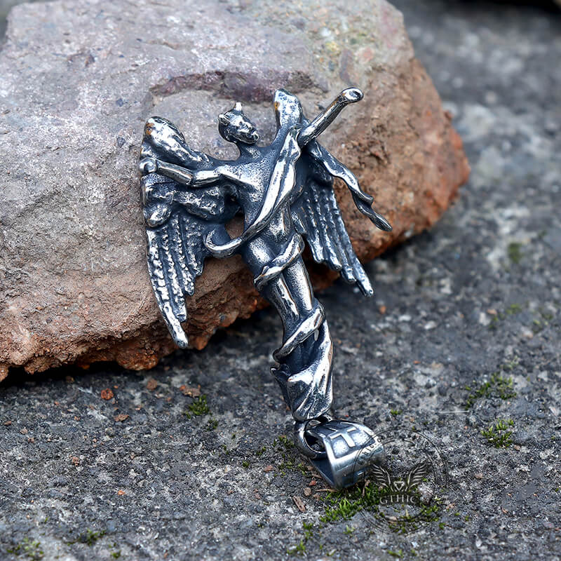 Fallen Angel Stainless Steel Pendant