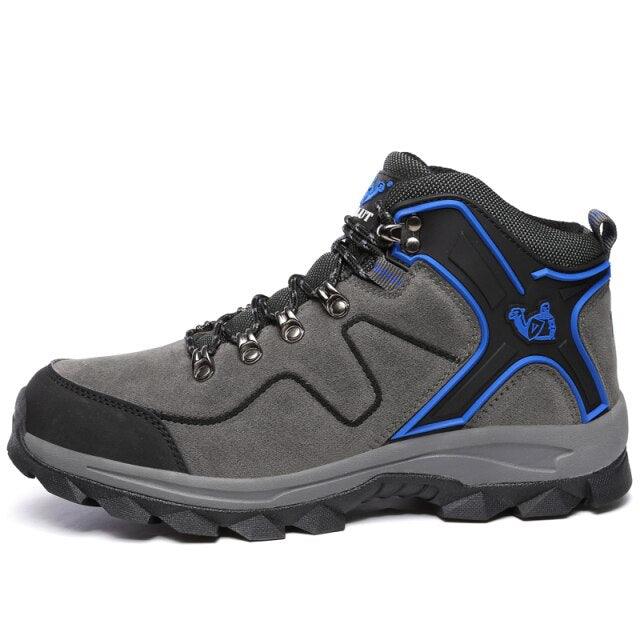 Fashion Outdoor Men's Sports Hiking Boots Wear-Resistant Hiking Men's Fashion Non-slip Waterproof Walking Boots Lightweight Comfortable Sport Ankle Shoes Outdoor Winter Mens Shoes