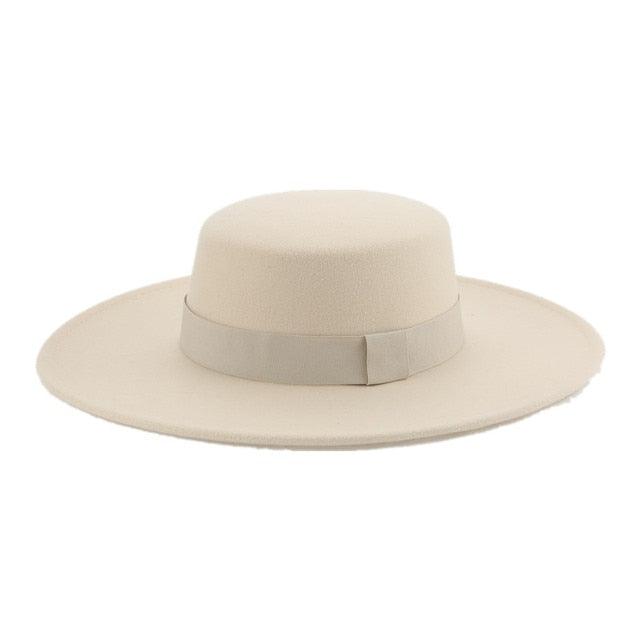 Fashionable Fedora Hats Women Wide Brim Dress Caps  Women's Fedora Hats Elegant Wide Brim Fedora Hat  Wedding Men Hat Warm Retro Style Belt 56-58cm