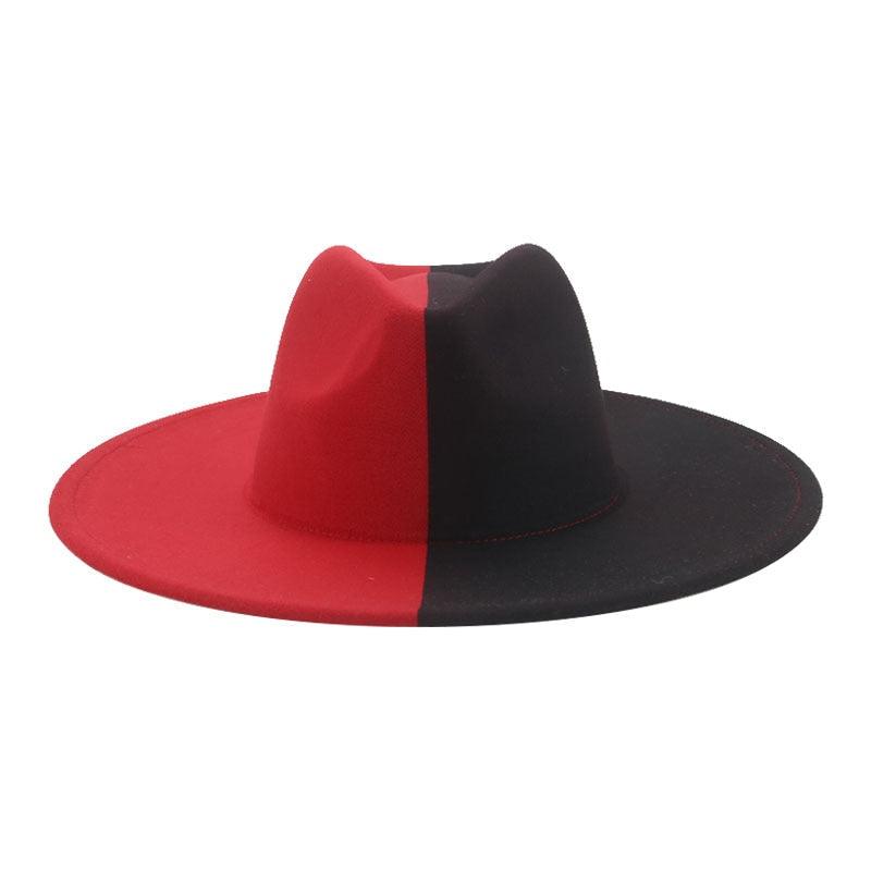 Fashionable Fedora Hats Women Wide Brim Dress Caps  Women's Fedora Hats Elegant Wide Brim Fedora Hat  Wedding Men Hat Warm Retro Style Belt 56-58cm