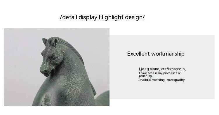 Modern Minimalist Walking Horse Metal Ornaments