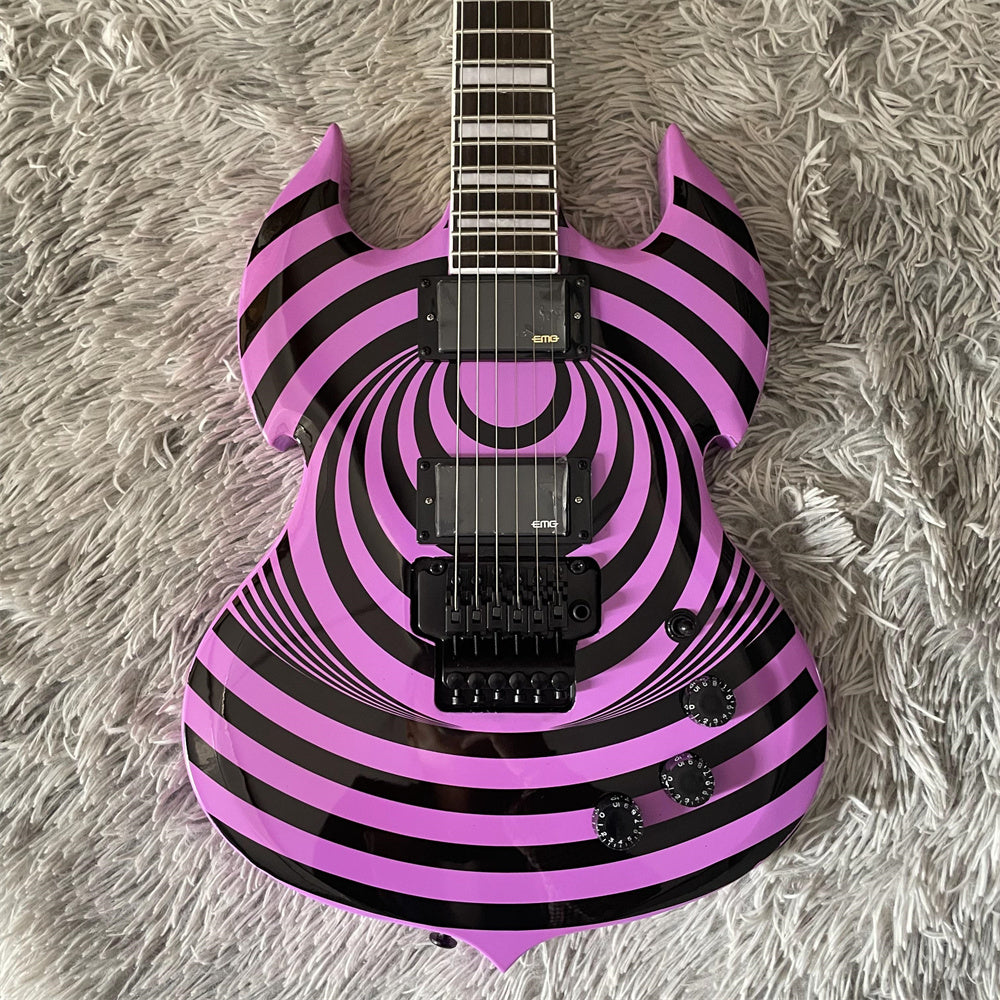 Zakk Barbarian Purple Electric Guitar – Maple Neck, 6 String, Mahogany Body, HH Pickups, Floyd Rose Bridge – Hot Sale, US Stock, Fast Shipping - Premium Electric guitar from Lizard Vigilante - Just $501.08! Shop now at Lizard Vigilante