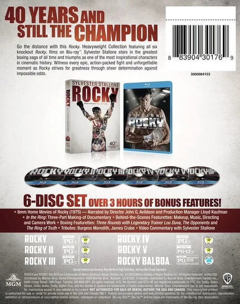 Rocky 6-Film Collection (40th Anniversary) (DVD)