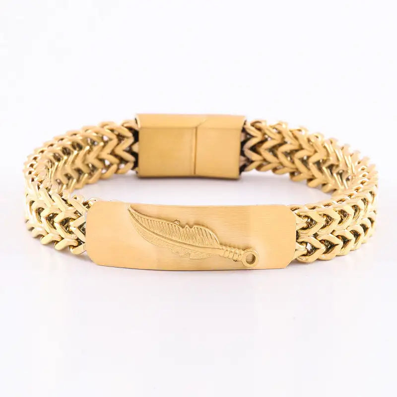 Retro Stainless Steel Three-dimensional Design Bracelet