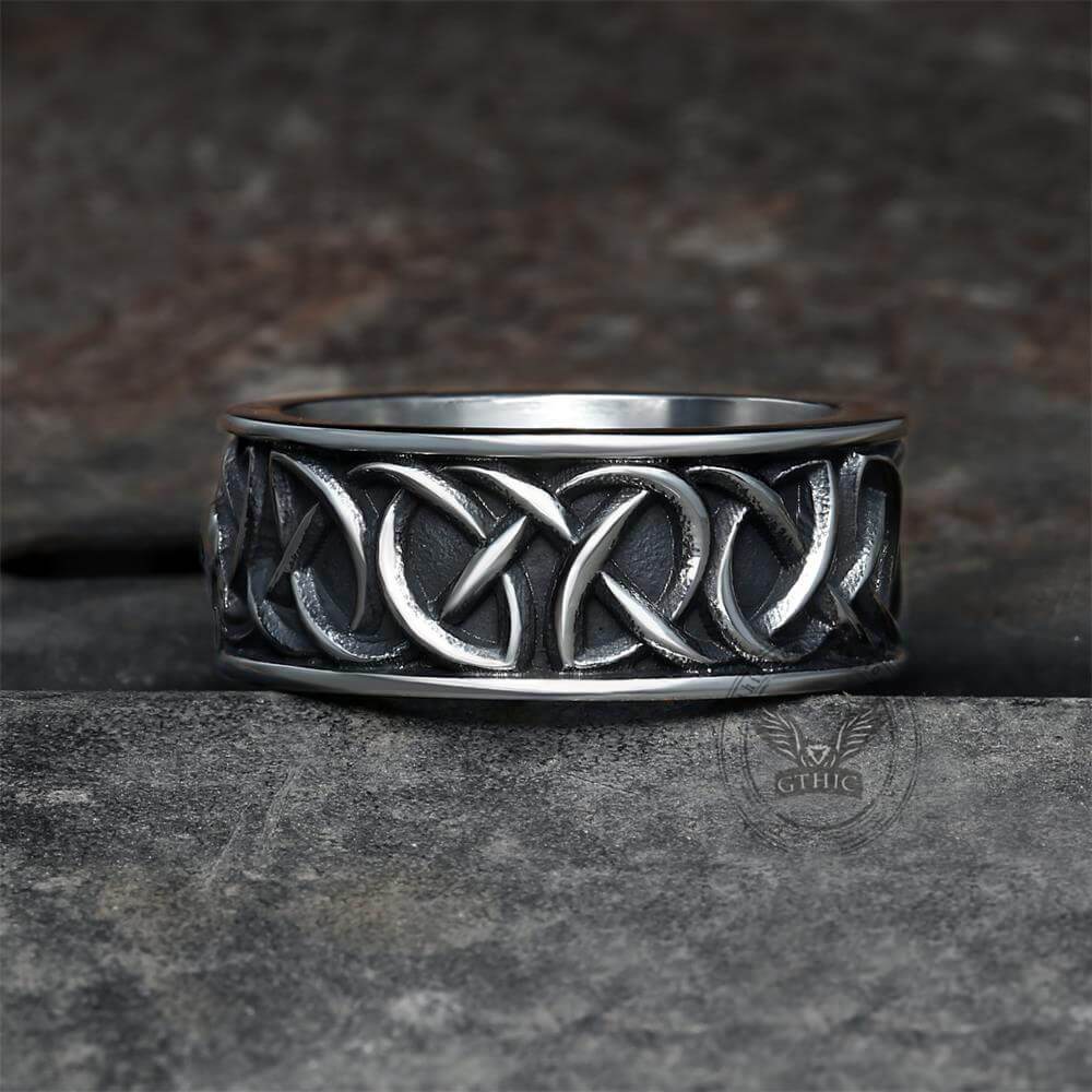 Fenris-wolf Stainless Steel Viking Ring